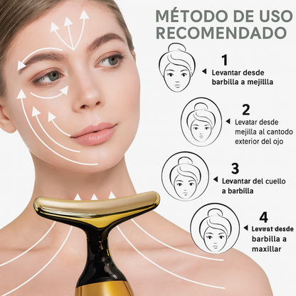Masajeador Facial 3 en 1 con Tecnología 4D | Reafirma y Relaja Rostro, Ojos y Cuello | ¡Pídelo Hoy! ✨💖